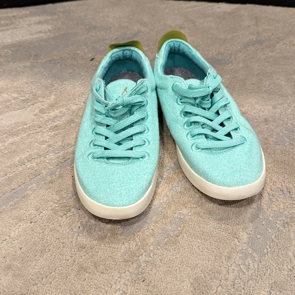Allbirds Wool Piper Buoyant Mint Blizzard Fashion Sneaker Size8 women’s size 9.5